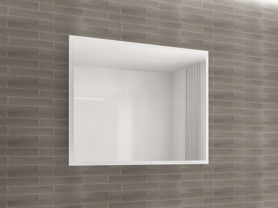 Colectia EOS - Panou Oglindă Baie EOS MDF Alb Lucios 100x80 cm | Mobilier Baie Modern, Premium, Configurabil si Personalizabil - Hulgo Mobili