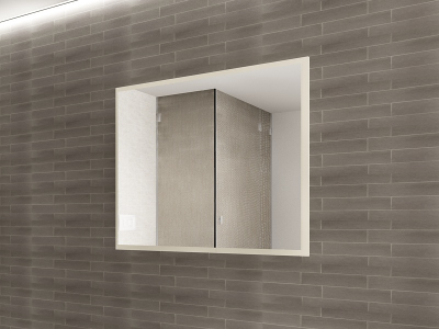 Panou Oglindă Baie EOS MDF Crem Lucios 80x100 cm | Mobilier Baie Modern, Premium, Configurabil si Personalizabil - Hulgo Mobili [1]