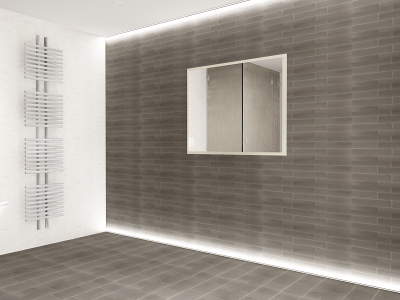 Panou Oglindă Baie EOS MDF Crem Lucios 80x100 cm | Mobilier Baie Modern, Premium, Configurabil si Personalizabil - Hulgo Mobili [2]