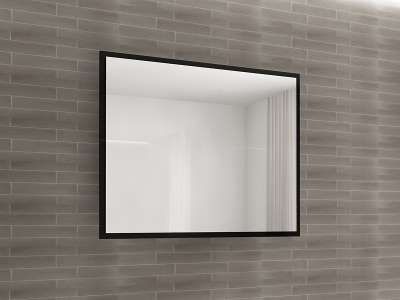 Baie EOS - Panou Oglindă Baie EOS MDF Negru Lucios 100x80 cm | Mobilier Baie Modern, Premium, Configurabil si Personalizabil - Hulgo Mobili