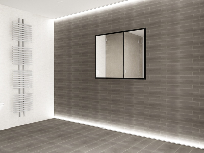 Panou Oglindă Baie EOS MDF Negru Lucios 100x80 cm | Mobilier Baie Modern, Premium, Configurabil si Personalizabil - Hulgo Mobili [2]