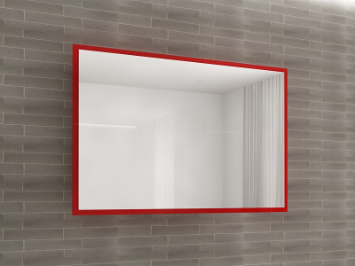 Colectia EOS - Panou Oglindă Baie EOS MDF Rosu Lucios 120x80 cm | Mobilier Baie Modern, Premium, Configurabil si Personalizabil - Hulgo Mobili