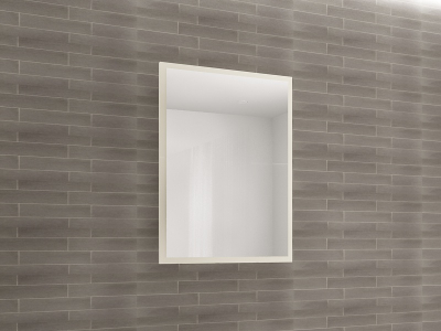 Colectia EOS - Panou Oglindă Baie EOS MDF Crem Lucios 80x60 cm | Mobilier Baie Modern, Premium, Configurabil si Personalizabil - Hulgo Mobili