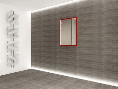 Panou Oglindă Baie EOS MDF Rosu Lucios 80x60 cm | Mobilier Baie Modern, Premium, Configurabil si Personalizabil - Hulgo Mobili [2]