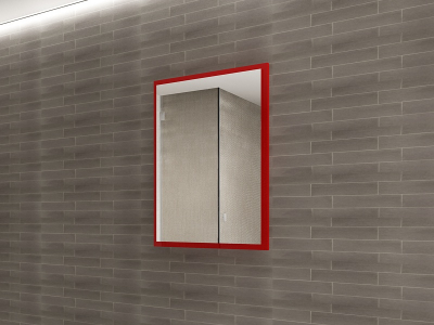 Panou Oglindă Baie EOS MDF Rosu Lucios 80x60 cm | Mobilier Baie Modern, Premium, Configurabil si Personalizabil - Hulgo Mobili [1]