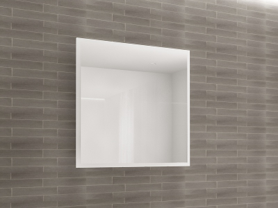 Colectia EOS - Panou Oglindă Baie EOS MDF Alb Lucios 80x80 cm | Mobilier Baie Modern, Premium, Configurabil si Personalizabil - Hulgo Mobili