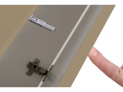 Living QUADRO 10 MDF Cappuccino Lucios | Set Mobilier Modular Suspendat Premium Configurabil pentru un Living Modern Fără Mânere/Push to Open - Hulgo Mobili [8]