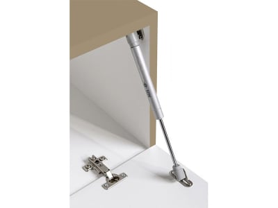 Living QUADRO 10 MDF Cappuccino Lucios | Set Mobilier Modular Suspendat Premium Configurabil pentru un Living Modern Fără Mânere/Push to Open - Hulgo Mobili [4]