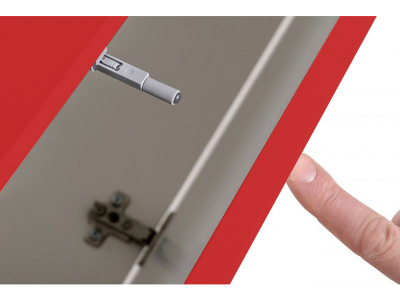 Living QUADRO 12 MDF Rosu Lucios | Set Mobilier Modular Suspendat Premium Configurabil pentru un Living Modern Fără Mânere/Push to Open - Hulgo Mobili [5]