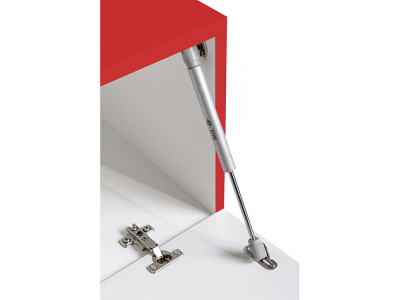 Living QUADRO 3 MDF Rosu Lucios | Set Mobilier Modular Suspendat Premium Configurabil pentru un Living Modern Fără Mânere/Push to Open - Hulgo Mobili [2]