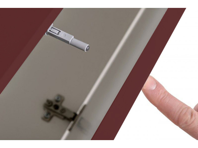 Living QUADRO 9 MDF Bordo Lucios | Set Mobilier Modular Suspendat Premium Configurabil pentru un Living Modern Fără Mânere/Push to Open - Hulgo Mobili [5]