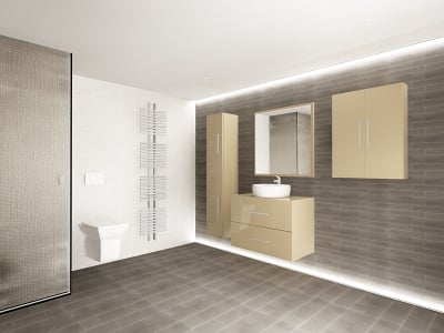 Set EOS 2 MDF Cappuccino Lucios | Set Mobilă Modulară Suspendată pentru Baie | Mobilier Premium, Modern, Configurabil și Personalizabil - Hulgo Mobili [3]