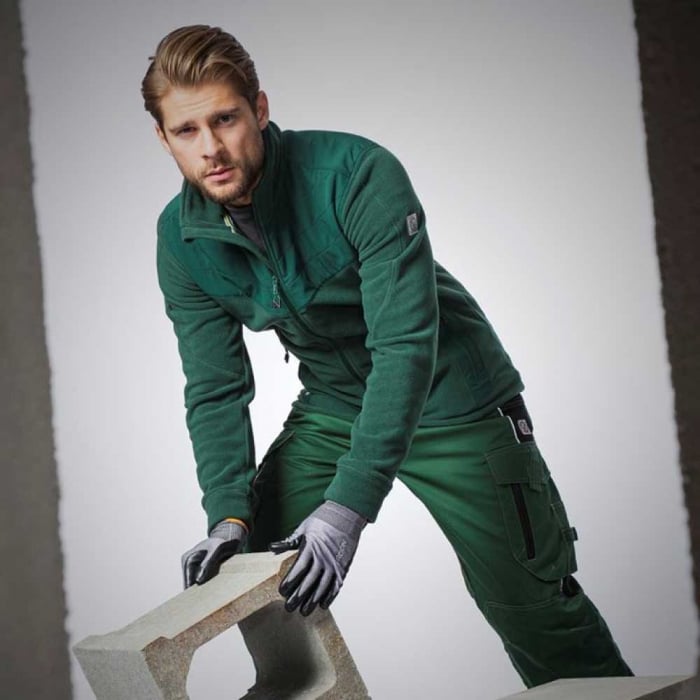 Fleece de lucru de iarna COMBO - verde [3]