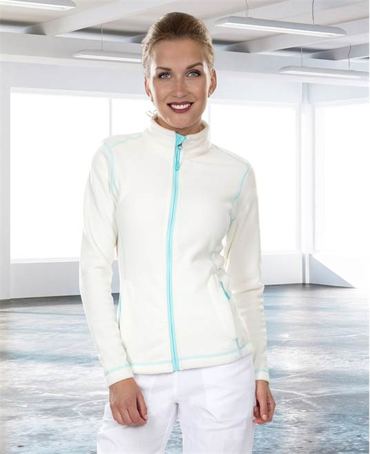 Fleece de lucru de iarna YVONNE pentru femei- alb [2]
