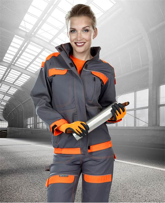 Jacheta de lucru COOL TREND - gri/portocaliu - pentru femei [2]