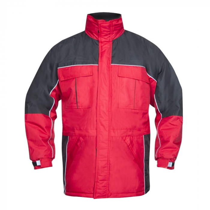 Jacheta de lucru de iarna RIVER - rosu/negru [1]
