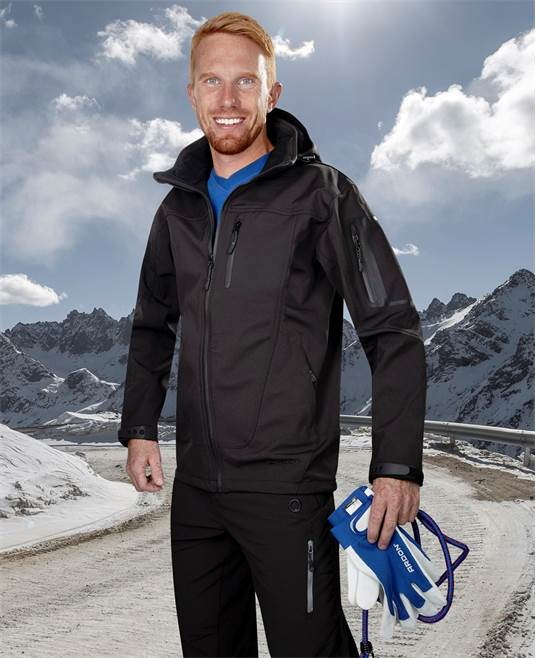 Jacheta de lucru de iarna softshell SPIRIT WINTER - negru [2]