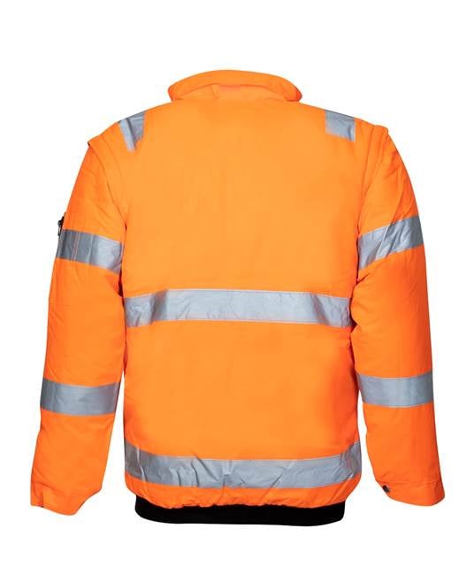 Jacheta de lucru reflectorizanta 2 in 1 HOWARD - portocaliu [2]