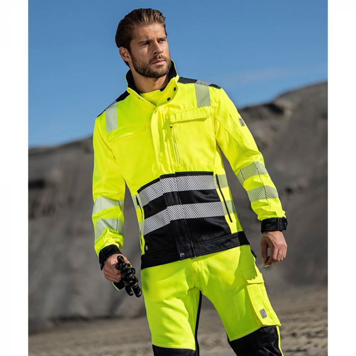 Jacheta reflectorizanta de lucru SIGNAL+ - galben/negru [3]