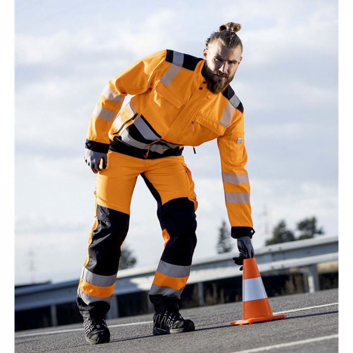 Jacheta reflectorizanta de lucru SIGNAL+ - portocaliu/negru [3]