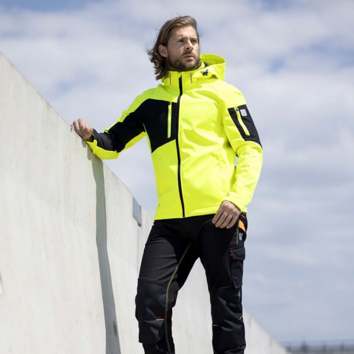 Jacheta softshell CITYCONIC - galben hi vis [3]