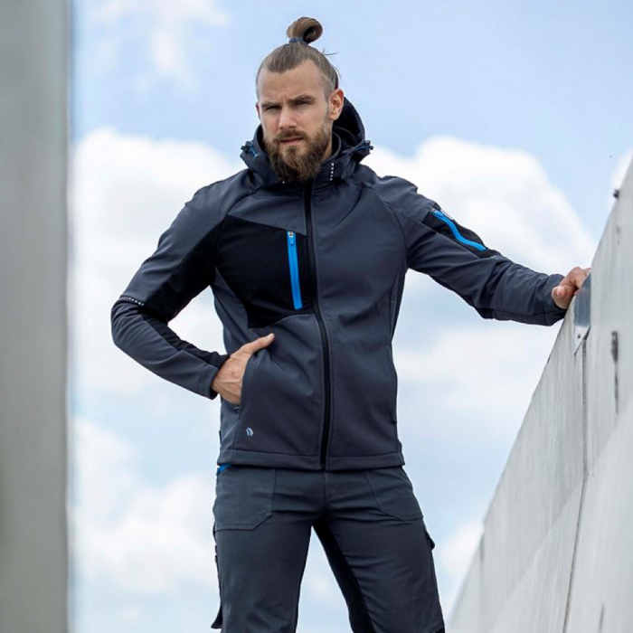 Jacheta softshell CITYCONIC - gri inchis [3]