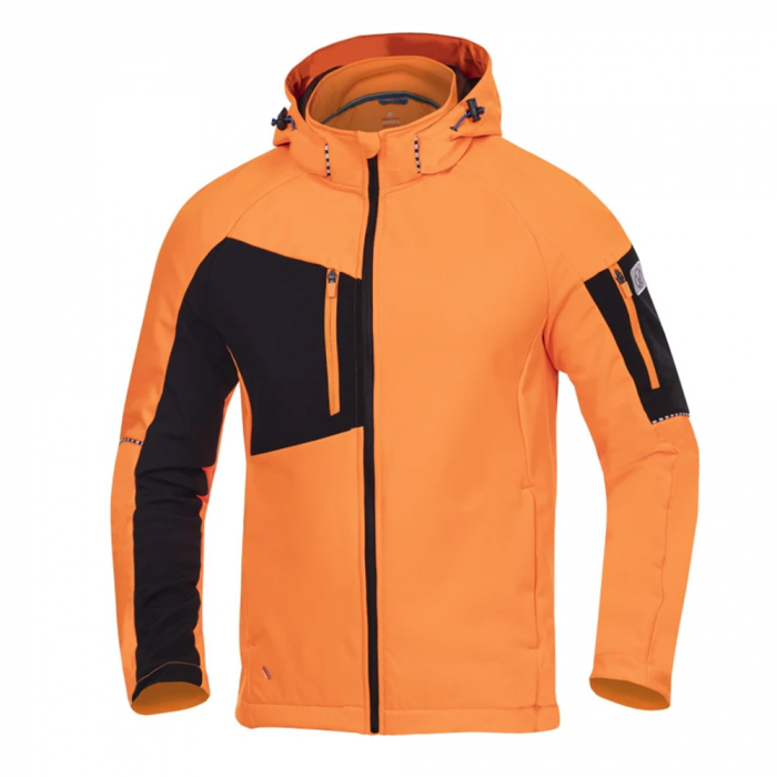 Jacheta softshell CityConic - portocaliu hi vis