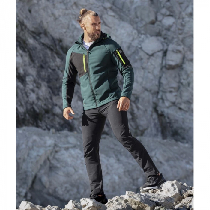 Jacheta softshell CITYCONIC - verde inchis [3]