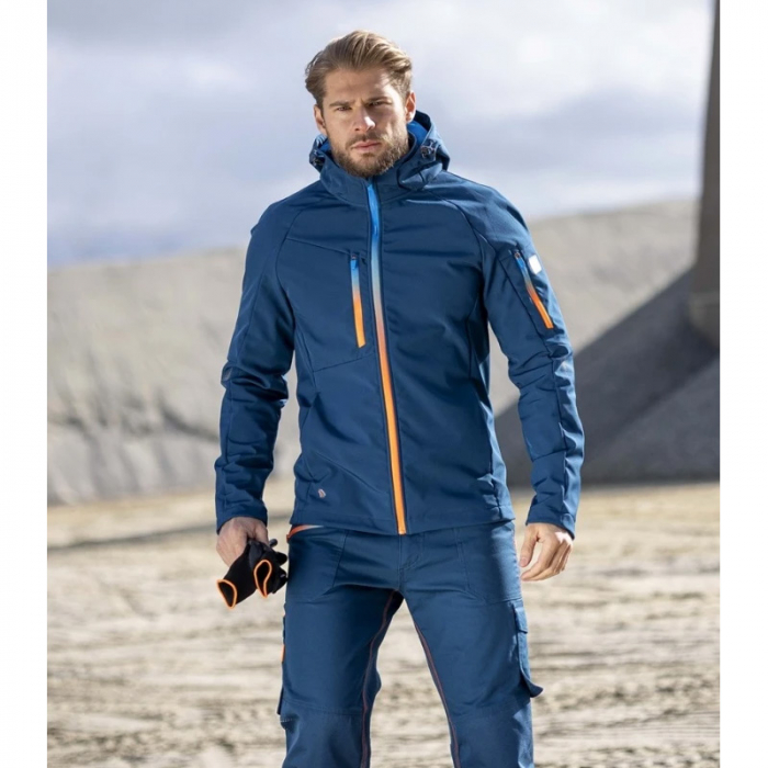 Jacheta softshell CREATRON - albastru/neon [4]