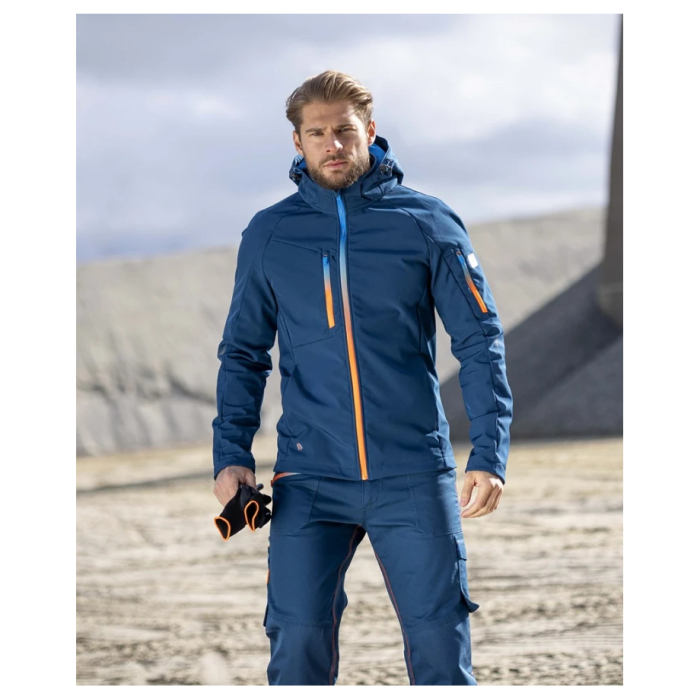 Jacheta softshell CREATRON - albastru/neon [7]