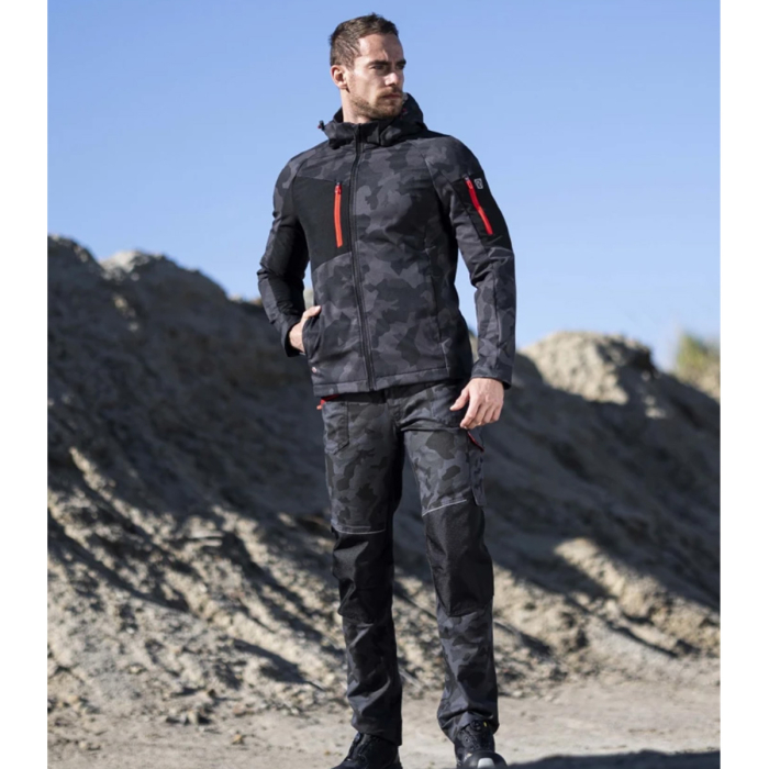 Jacheta softshell CREATRON - camo/negru [4]