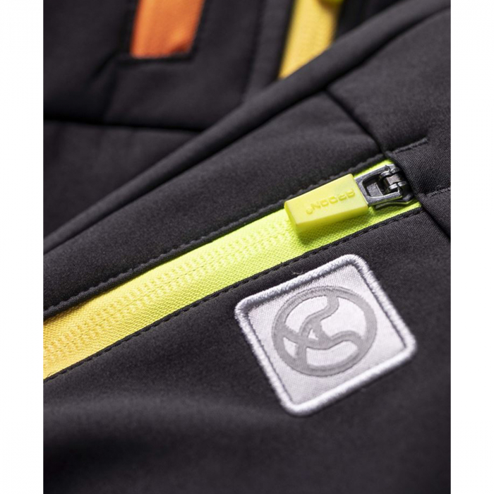 Jacheta softshell CREATRON - negru/neon [9]