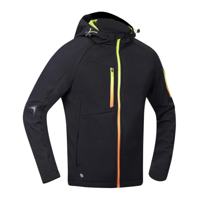 Jacheta softshell CREATRON - negru/neon [3]