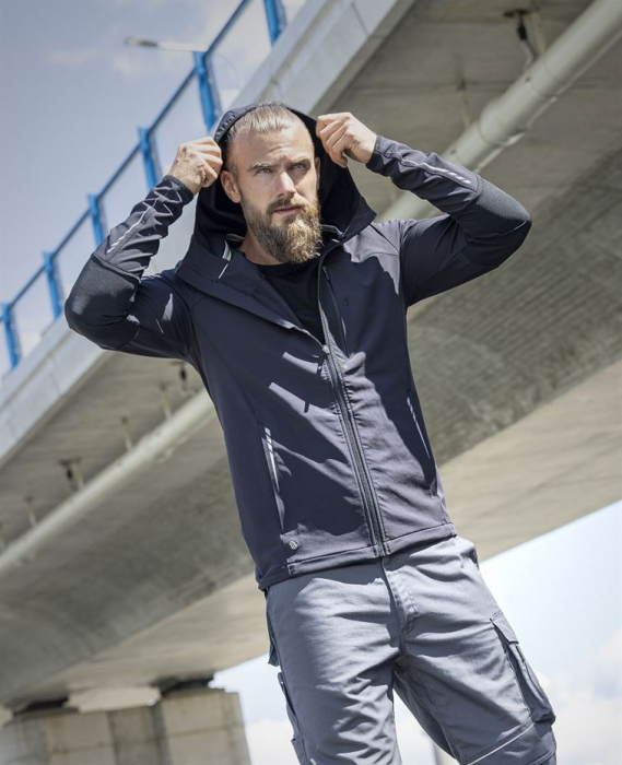 Jacheta softshell impermeabila Breeffidry - gri inchis [5]
