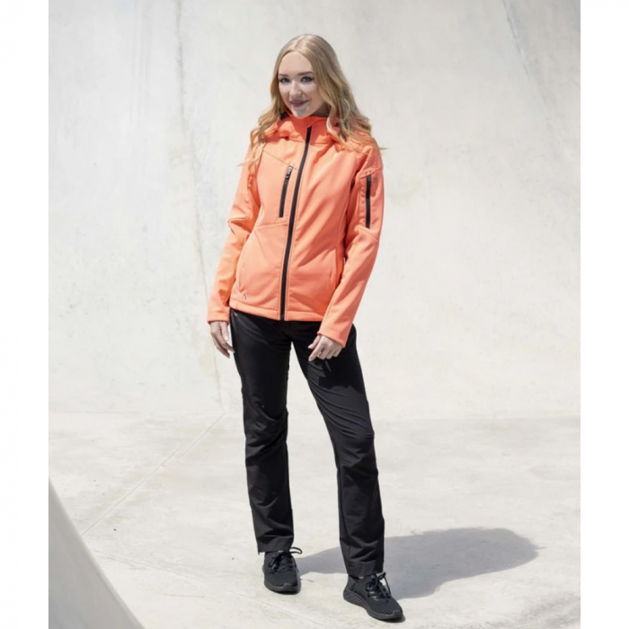Jacheta softshell pentru femei CityConic - portocaliu-neon [3]