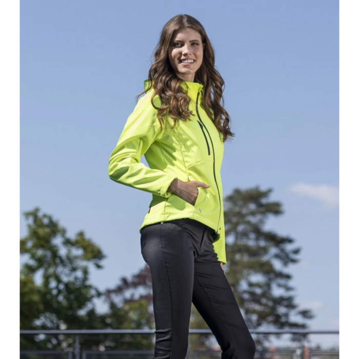 Jacheta softshell pentru femei CityConic - verde-neon [3]