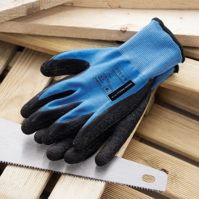 Manusi de protectie cu palma imersata in latex Blade - 2121X albastru [2]