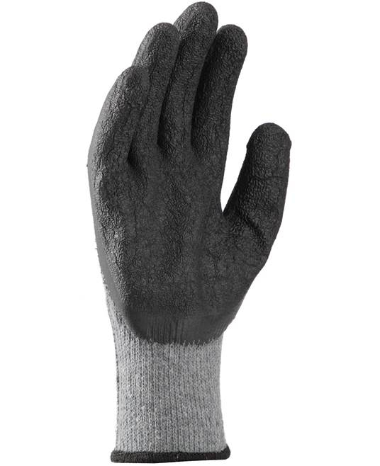 Manusi de protectie cu palma imersata in latex Dick Basic gri/negru 2242X [3]