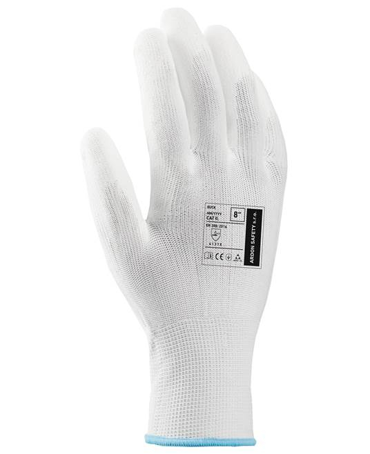 Manusi de protectie cu palma imersata in poliuretan Buck - alb - 4131X [2]