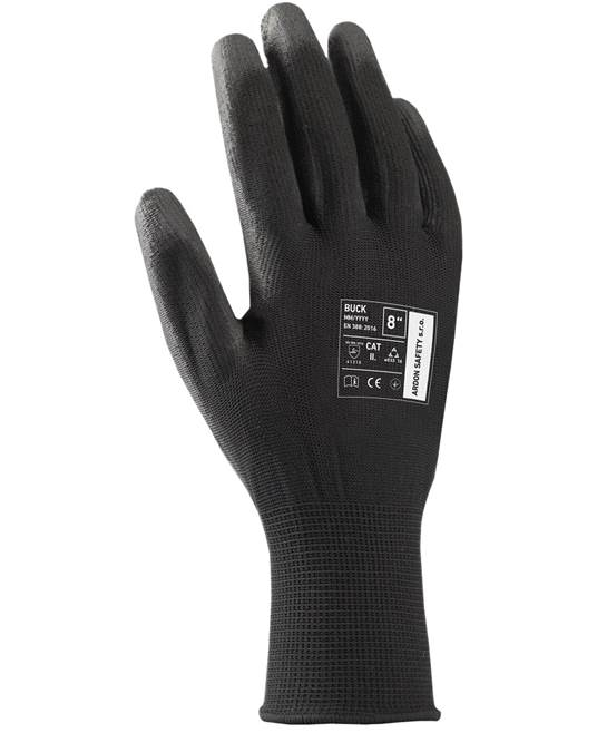 Manusi de protectie cu palma imersata in poliuretan Buck - negru - 4131X [2]