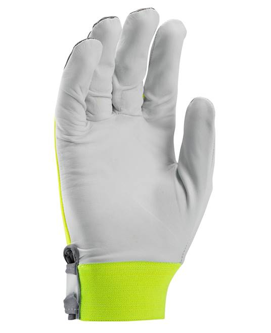 Manusi de protectie din piele de capra Hobby cu manseta velcro - galben - blisterate 1121X [3]