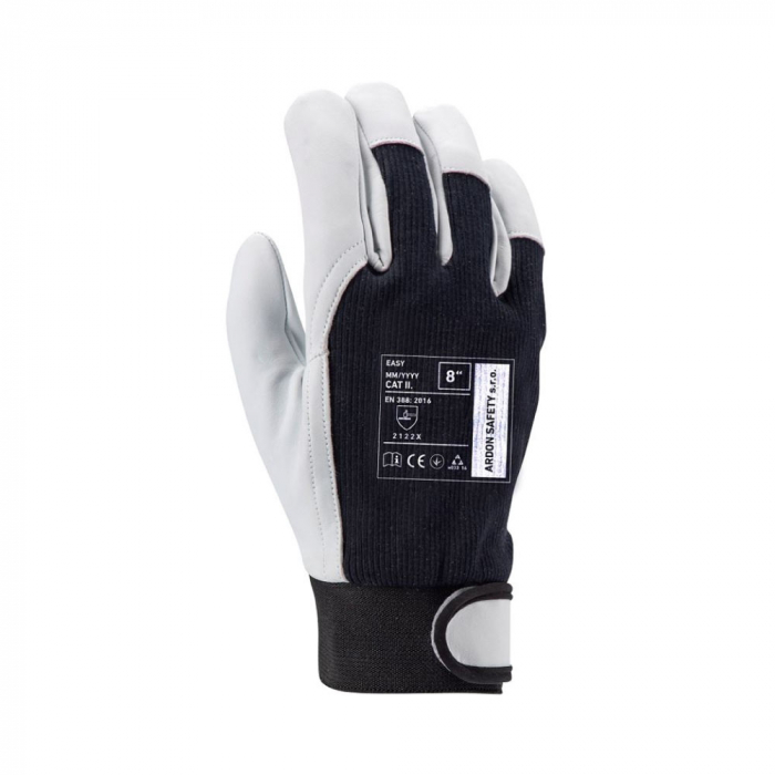 Manusi de protectie din piele de oaie Easy cu manseta velcro [2]