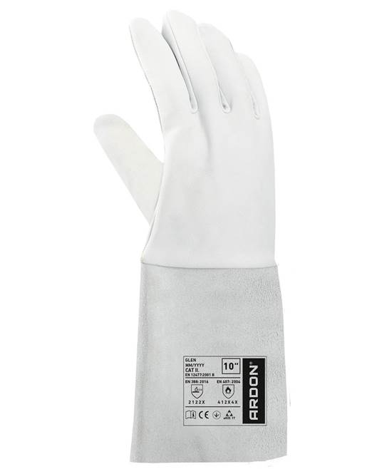 Manusi de protectie pentru sudura din piele de capra, 35 cm, Glen 3121 41XX4X [2]
