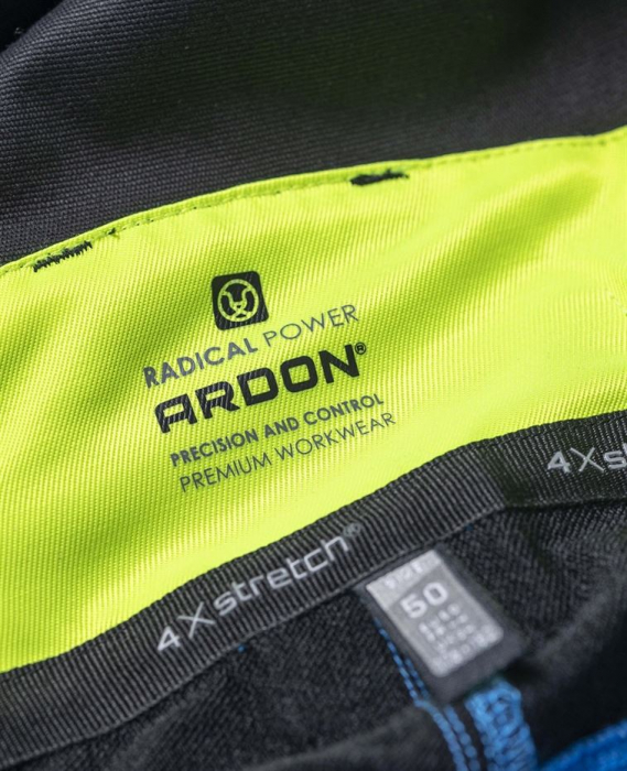 Pantaloni cu pieptar 4XSTRETCH - albastru [10]
