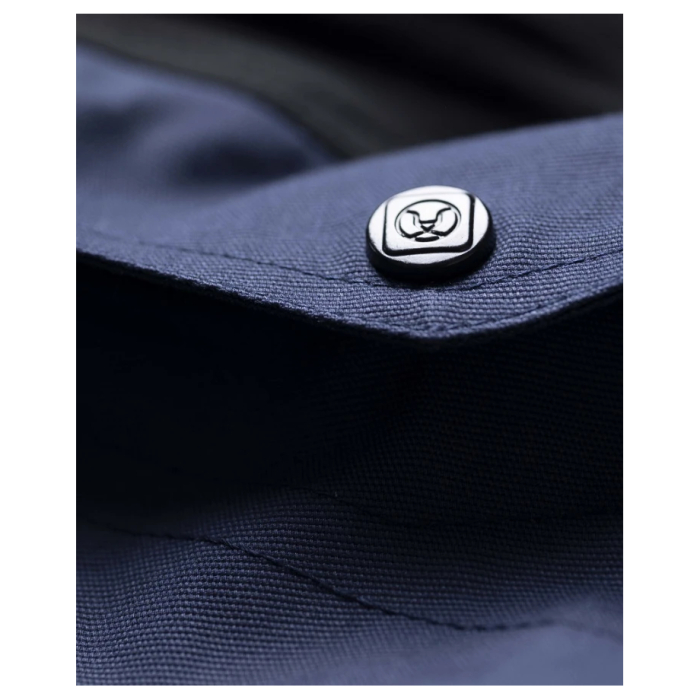 Pantaloni cu pieptar 4XSTRETCH - bleumarin [8]