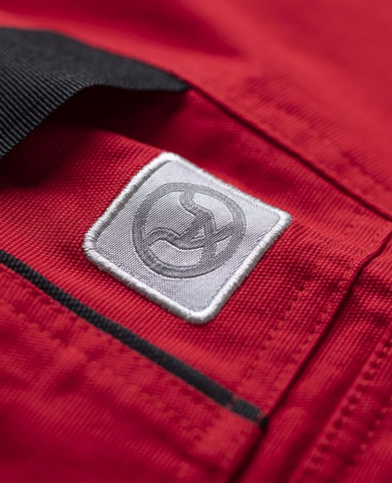 Pantaloni cu pieptar 4XSTRETCH - rosu [9]