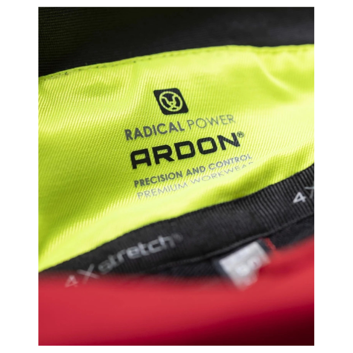 Pantaloni cu pieptar 4XSTRETCH - rosu [8]