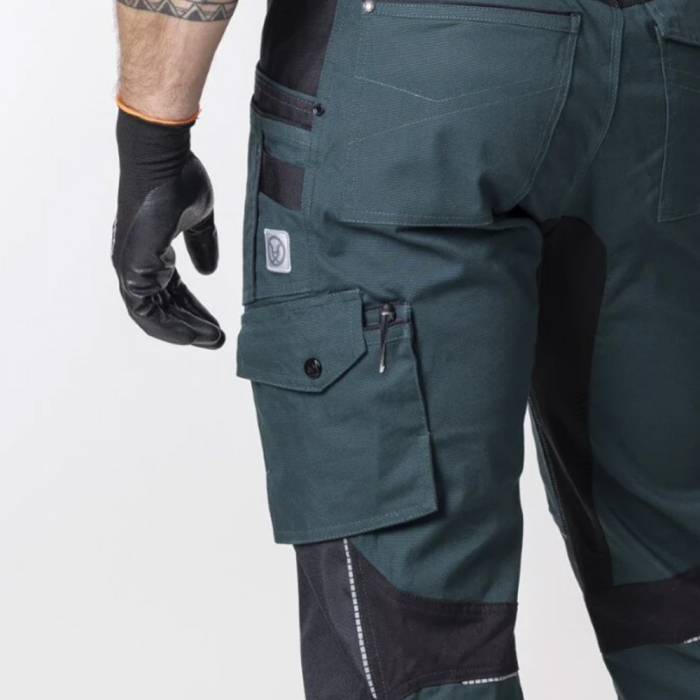 Pantaloni cu pieptar 4XSTRETCH - verde [5]