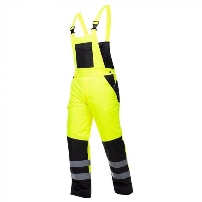 Pantaloni de iarna cu pieptar, reflectorizanti HOWARD - galben [2]