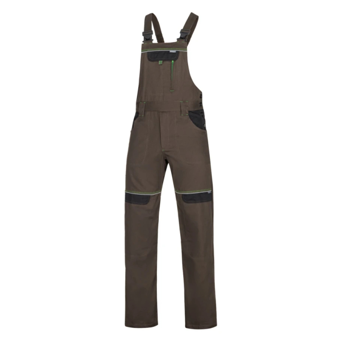 Pantaloni de lucru cu pieptar COOL TREND - maro [2]